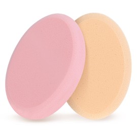 Giantree 2 Pcs Oval Puff, Make-up Egg Air Cushion Puff Beauty Egg Foundation Sponge Oval Makeup Sponges for Eye Foundation Blush Application Forehead Cheeks, Dry and Wet