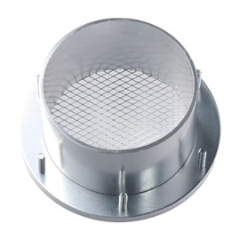 napkery 10cm Silver Bumper Vent Inlet Air Duct, Car Turbo Air Intake Filter, Universal Car Metal Racing Air Duct Grille Durable Bumper Vent Inlet for Cold Air Intake