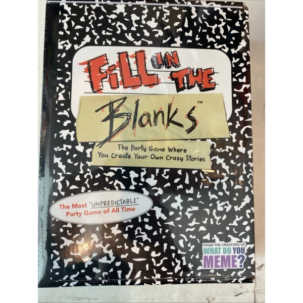 GAME Fill In The Blanks- The Party Game Where You