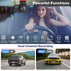 Dash Cam Front and Rear, 4K+1080P FHD Dual Dash Cam