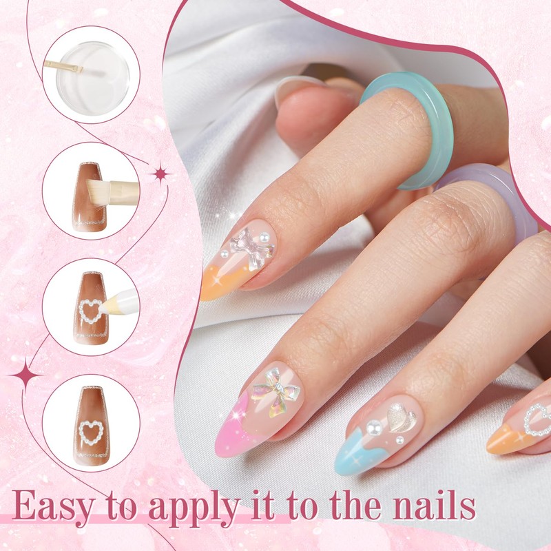 500 Stück Nail Charms Charms Nägel Strasssteine Nägel Nagel Steine