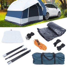 Universal SUV Camping Tent, Up to 4 Person Capacity Waterproof Car Tent for Camping, Portable and Easy Set Up, 8.2' W x 8.2' L x 6.6' H