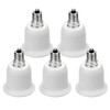 JACKYLED 5-Pack E12 to E26 Adapter, Chandelier Light Socket, Candelabra