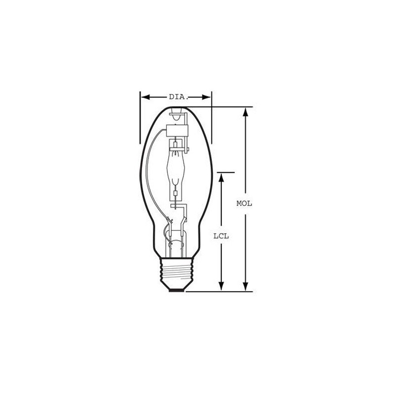 GE 10361 MXR50/U/MED 50 Watt Metal Halide Light Bulb