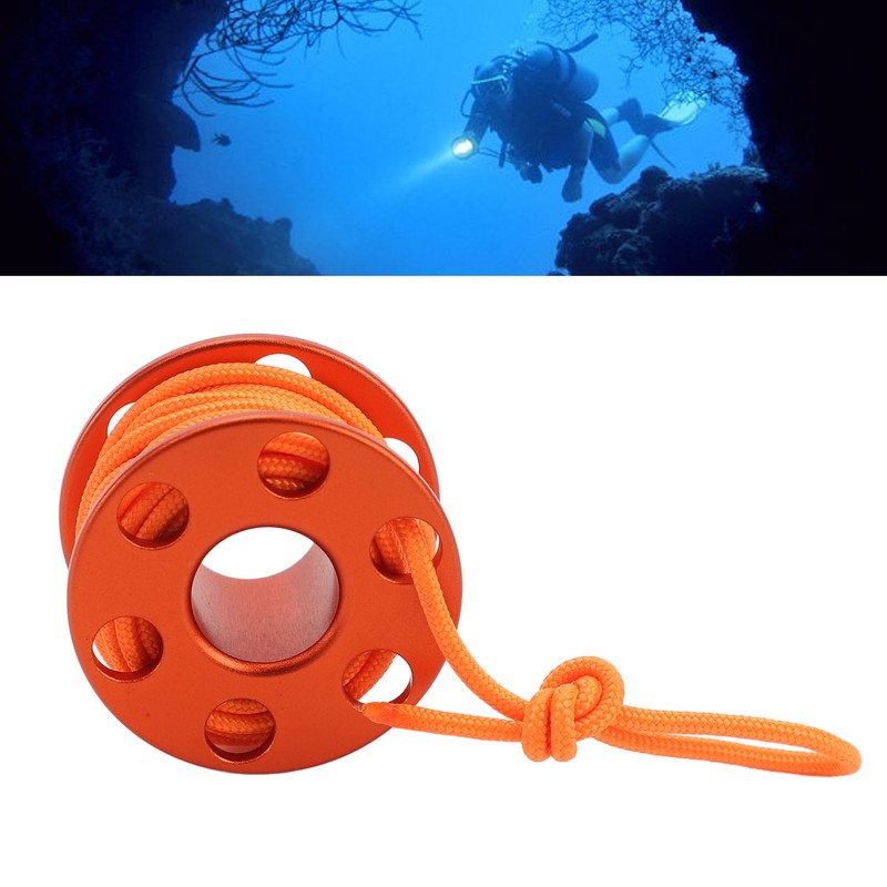 Scuba Diving Finger Reel Aluminum Alloy Mini Finger Spool Reel