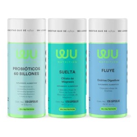 Kit Salud Digestiva  Probióticos  Fluye  Suelta  Wu Sabor Sin Sabor                                                                                   