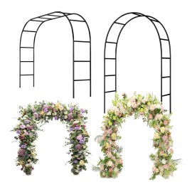 Arco De Boda Decoracion Plantas Fiesta Metal Con Base 2.4m