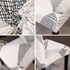JQinHome White Chair Covers for Dining Room Set of 6,