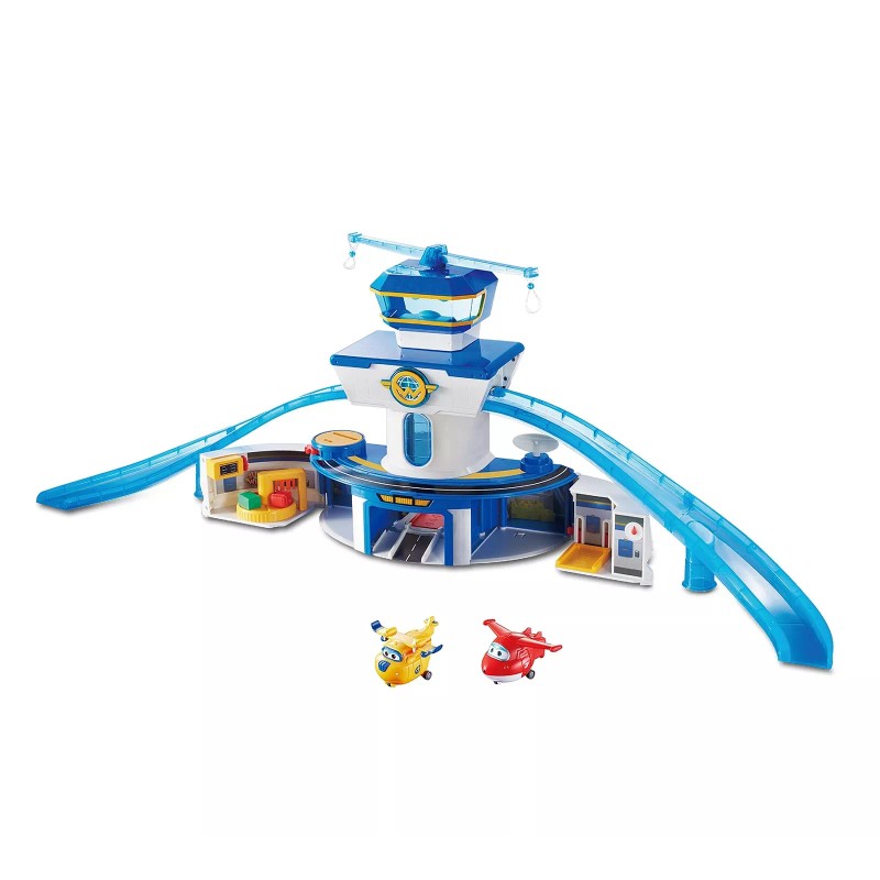 Super Wings World Airport Playset, Includes 2" Transform-a-Bo