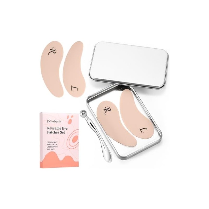 Parches para Los Ojos Reutilizables, Parches de Silicona Debajo de