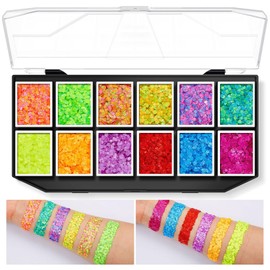 Namolit Solid sequins large capacity Makeup palette stage makeup glitter gel body painting eyeshadow 3