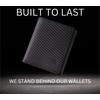 Stealth Mode Leather Trifold RFID Wallet For Men With Flip