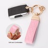 Handlive 2 Pack Leather Keychains, Car Key chains for women