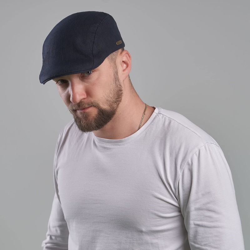 Sterkowski Gecko Flat Cap | 100% Linen Super Light Summer