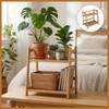 Kitchen Shelf Bamboo Cup Holder 2-Tier - Coffee & Tea