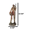Large Native American Indian Eagle Warrior Chief With Spear And