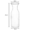 AIOS Unbreakable Decanter/Carafe/Pitcher in Polycarbonate Plastic. 1.3L Capacity (1)