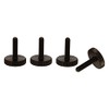 PrecisionGeek Knurled Thumb Screw Black Steel M4 x 20mm DIN