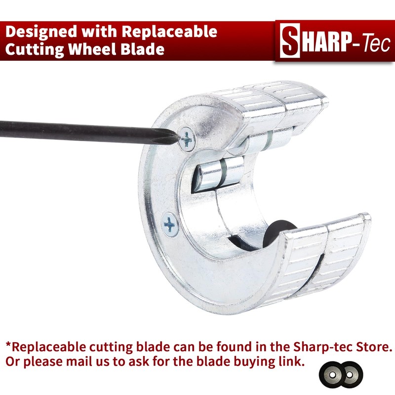 Sharp-tec 28mm Pipe Cutter, 1" Copper Pipe Cutter with Zinc