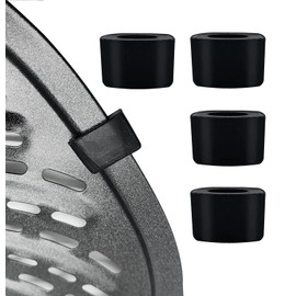 Puntas de goma para freidora de aire PowerXL de 7 cuartos de galón, 4 pestañas de goma de freidora de aire premium, parachoques de goma, patas de goma, pestañas de silicona para freidora de aire, placa de parrilla