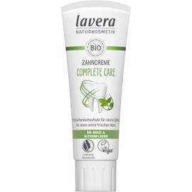 lavera Complete Care Toothpaste - Without Titanium Dioxide - 5x Protection - Organic Mint & Sodium Floride - Vegan - Natural Cosmetics - 75 ml