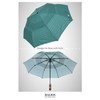 Balios Travel Folding Umbrella with Real Wood Handle Auto Open