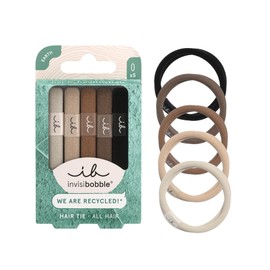 Invisibobble Mocha Brown | Hair Friendly | Anti Frizz | Without Imprint | Stylish Hair Styling | Pack of 5