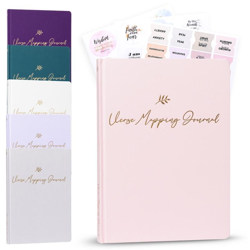 Linen Bible Verse Mapping Journal with Beautiful Gift Box -