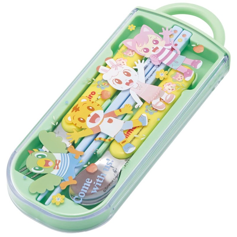 Skater TACC2AG-A Children's Cutlery Set, Lunch, Chopsticks, Spoon, Fork, Made
