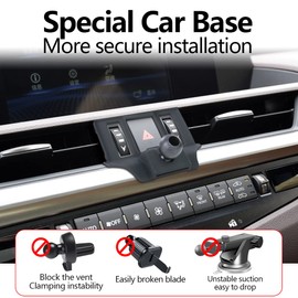 LUNQIN Car Phone Holder Mount for 2019 2020 2021 Lexus ES 350 300h 250 Auto Accessories car Interior Decoration Mobile Cell Smartphone Bracket