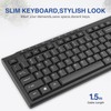 Rii RK907 Ultra-Slim Compact USB Wired Keyboard for Mac and