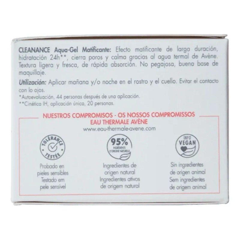 Avène Cleanance Aquagel Hidratante Matificante 50ml