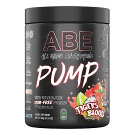  ABE Pump (Stim-Free) Applied Nutrition – 40 Servicios – Tiger's Blood | Enfoque, Resistencia y Bombeo Extremo