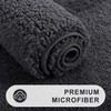 smiry U-Shape Toilet Mat, Extra Soft Pedestal Mat for Toilet,