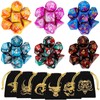 DND Dice, QMAY 6 x 7 Set Polyhedral Double-Color Dice