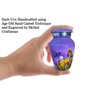BOLD & DIVINE Small Purple Hummingbird Keepsake Urns for Human