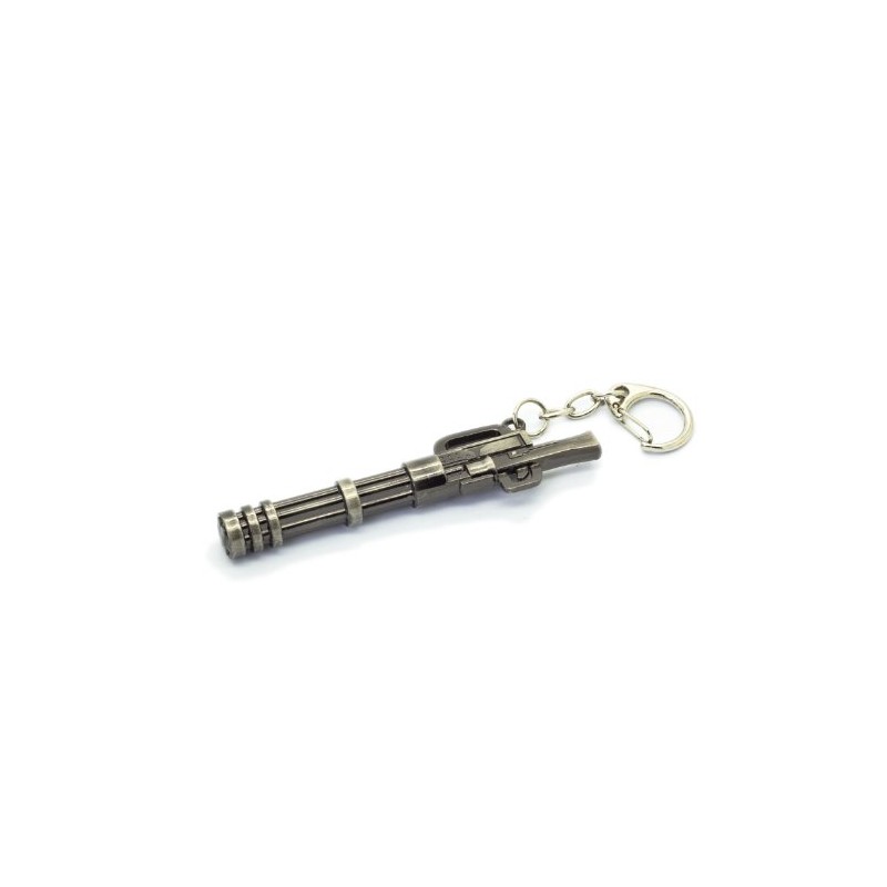 MiNGFi Gatling Machine Gun Metal Model Keyring Keychain Pendant