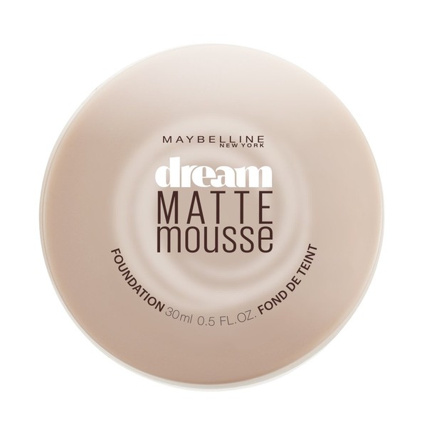 Maybelline New York Dream Matte Mousse Foundation, Light Beige, 0.5 Fl Oz (Pack of 1), Packaging May Vary