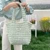 Petit-Germe Popcorn Bag, Tote Bag, Waffle Bag, 05.pale green