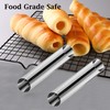 Non-stick Cannoli Tubes Molds 6pcs Cream Horn Molds Stainless Steel