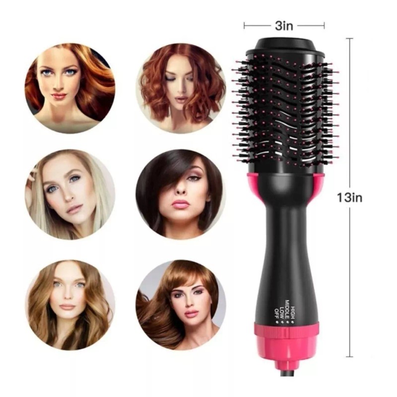 Taej 85 Cepillo De Cabello Aire Caliente Electrico Alaciador Rizador