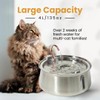 The KittySpout Stainless Steel Cat Water Fountain 2.0, 4L/135oz