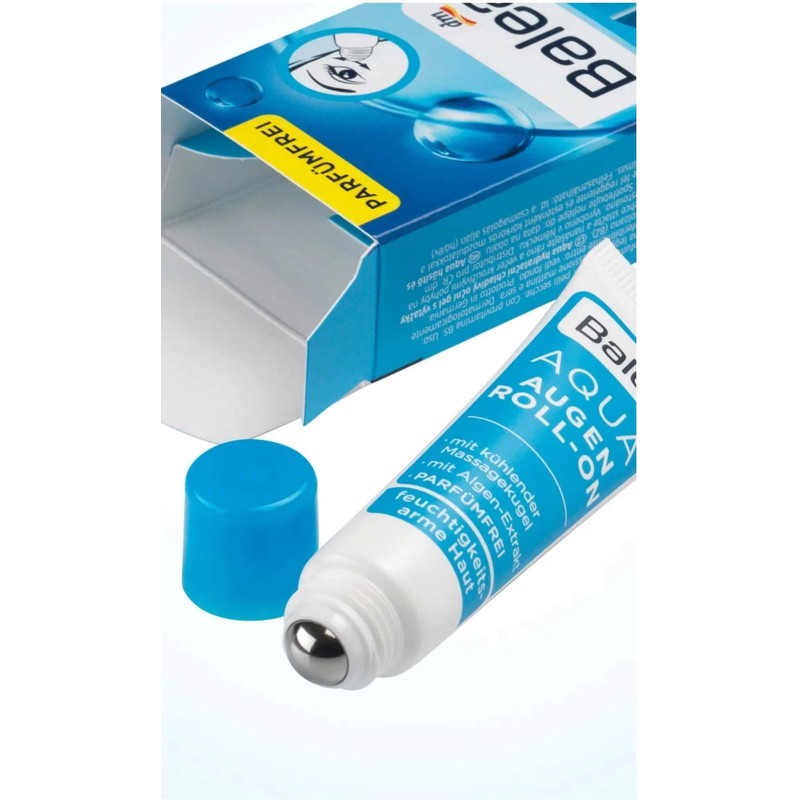 Balea Aqua Eye Roll-On Eyes, Pack of 4 (4 x