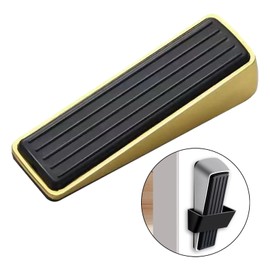 yuksok Door Stopper Door Holder for Floor Wall Carpet Strong Anti Slip Doorstop Door Wedge for Kitchen Home Apartment Bedroom Office, Gold