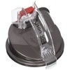 Dyson 916186-02, Lid, Clear/Gray Cyclone Cap DC25, Grey