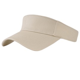 Dxhycc Sport Sun Visor Hats for Women Men, Adjustable Cotton Ball Caps Sun Caps for Golf, Running, and Outdoor Activities Khaki