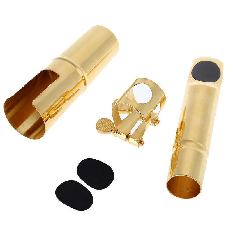 Jazz Alto Sax Saxophone 7C Mouthpiece Metal with Mouthpiece Patches