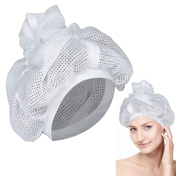 JAMSSOW Net Plopping Cap, Net Plopping Cap for Curly Hair,