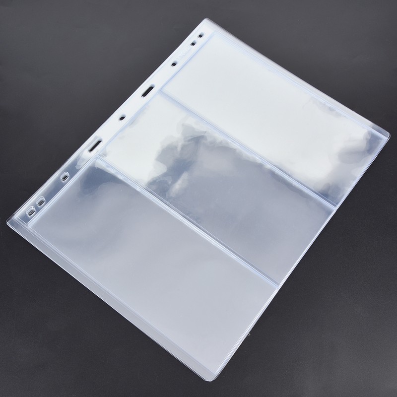 10Pcs Stamp Album Page Sheets Universal 9-Holes for Standard Stamp