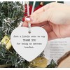 Heart Shaped White Ceramic Ornament-Teacher Appreciation Gift-Just a Little Note